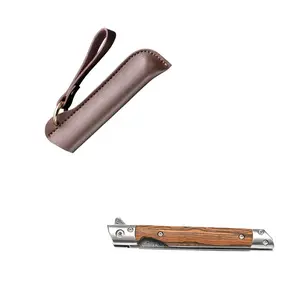 Premium Pocket Folding EDC Tool with Durable D2 Steel,Sandalwood Handle;Smooth One-Hand Use for Everyday Carry; Reliable Outdoor Gear for Daily Tasks, Hiking, Camping,Travel,Fishing and Working . Practical, High-Quality Gift Choice for Men