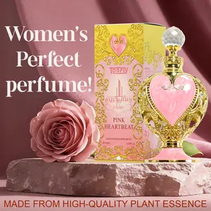 Tonfly New Women's Perfume Heart Hollow Out Scented Oil Dropper Stick Applicator 15ML, Floral Scents Perfume, Floral Rose Fragrance, Fragrance for Ladies, Elegant Design
