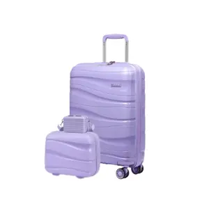 3-Piece 20 inch Carry On Travel Luggage Set, Expandable Lightweight Durable PP Hard Shell Suitcase with TSA Lock, Spinner Wheels