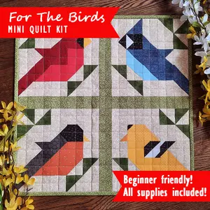 For The Birds Pre Cut Quilt Kit + Pattern