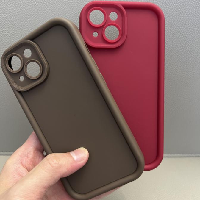 【Cute Phone Case】Dopamine Candy Color Phone Case for iPhone 17 16 15 14 13 12 11 XS Max XR X, Cute Aesthetic Matte Soft TPU Cover, Shockproof Anti-Fingerprint Anti-Slip Slim Lightweight, Full Body Protection Case for Women Girls