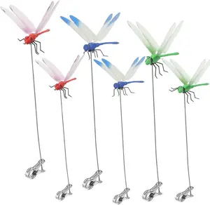 dragon flies Clips for Bugs Repellent – Natural Bug Deterrent Clips, Keep Away Mosquitoes Bees & Flies – Fly Scare Devices for Indoor & Outdoor Use – Garden Stakes, Patio Decor, Hat Accessories