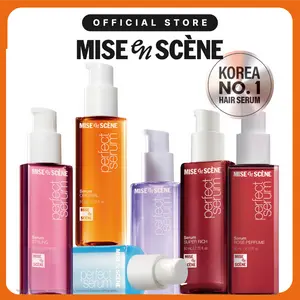 No.1 Hair Serum in Korea for Smooth & Shiny Hair | for Every Hair Type & Concern, Frizz-free, Damage Repair, K-Idol Shine Finish | Mise En Scène | Perfect Serum Collection (7 types)