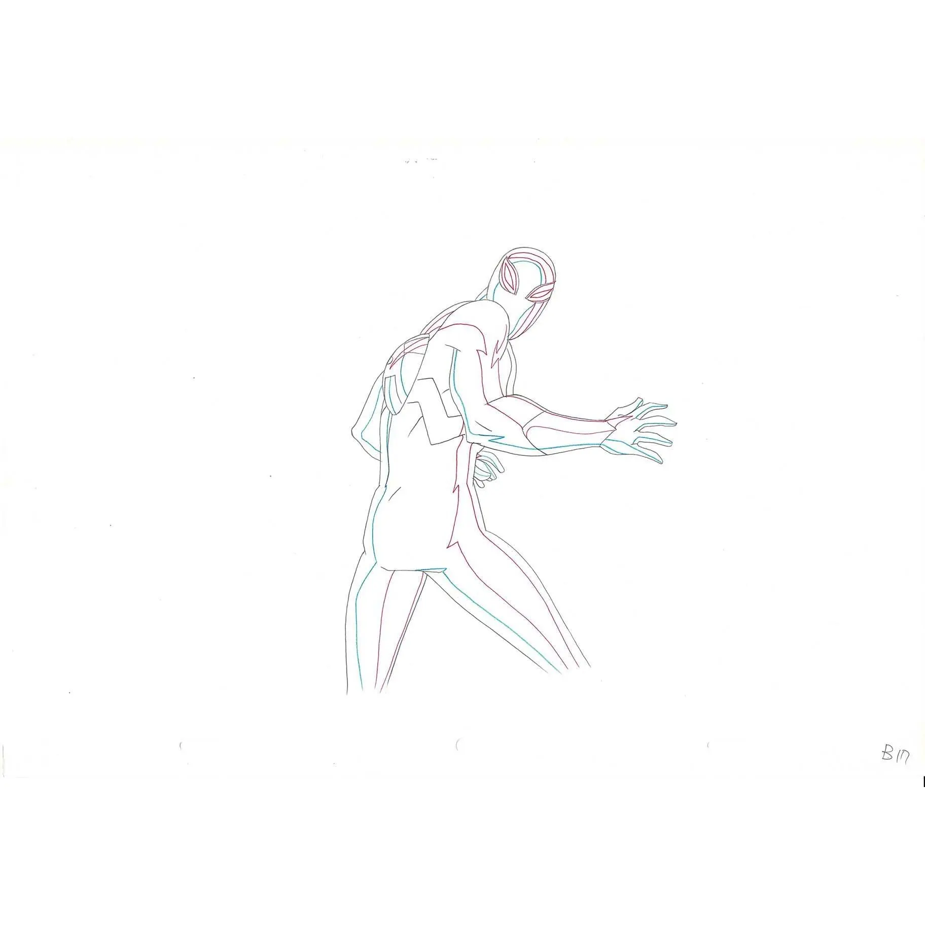 Ultimate Spider-Man Production Animation Cel Drawing Marvel 2012-2013 b17