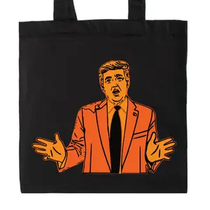 TRUMP HALLOWEEN TRICK OR TREAT BAG / TOTE / FAKE NEWS
