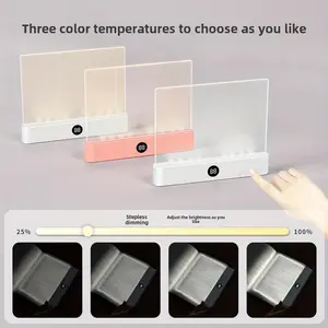 Father's Day Gift Clip on Book Light, USB Rechargeable Portable LED Reading Light for Reading in Bed, Eye-Care Dimmable Night Lamp for Dad, Avid Readers,Summer vibes,tiktok shop spring glow up
