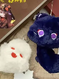 Cute Cat Plush Toy Anime Game Peripheral, Soft Stuffed Animal Keychain Bag Charm, Perfect Gift for Women, Adorable Kitty Accessory, Trendy Cute Keychain, Cute Soft Keychains