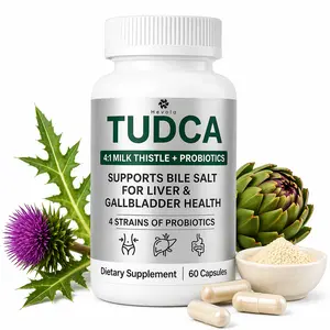 TUDCA Bile Salts Complex – Liver Detox & Gallbladder Support with 4:1 Milk Thistle + Probiotics | 60 Caps