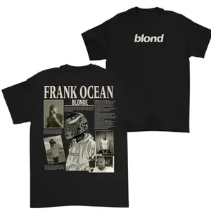 Frank Ocean Blonde Graphic T-Shirt – Vintage Style Album Tee, Streetwear Unisex Shirt, Casual Music Merch, Artistic Fan Gift, Bold Aesthetic Summer Top