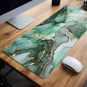 Large Gaming Mouse Pad, Non-slip Rubber Base Stitched Edge Desk Pad for Desk Laptop Desktop, Dirty Resistant Mouse Pad for Home Office Game