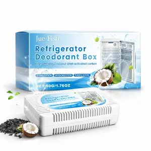 （Buy one, get one free）Refrigerator Deodorizer,Lasts for 10 Years,Fridge Deodorizer Kitchen Gadgets Odor Eliminator for Fridge & Freezer, Room,RV and New Home,More Effective Than Baking Soda Charcoal Air Purifier