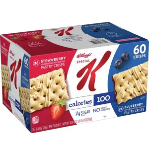 Special Pastry Crisps Variety Pack - 60 Count, 36 Strawberry & 24 Blueberry Pastry Crisps, Snack & Dessert