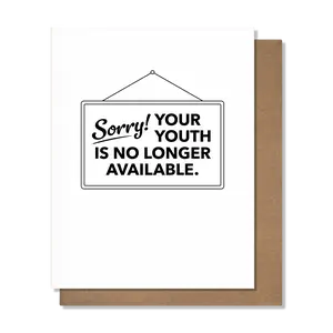 Sorry Youth Card Sorry Youth Card