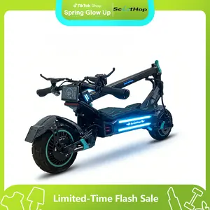 ScootHop BE-3 Adult Electric Scooter 50 Miles Range 44 MPH Top Speed 60V 30Ah Battery Dual 4000W Motors 10" Pneumatic Tires Foldable Design Ideal for Commuting Fitness or Gifting TikTokShopSpring Glow Up