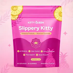 Popular Internet-Famous ‌Women's Probiotic Pineapple Soft Gummies 60 Count Tasty Chewy Multivitamin Fruit Snacks for Leisure & Stress Relief