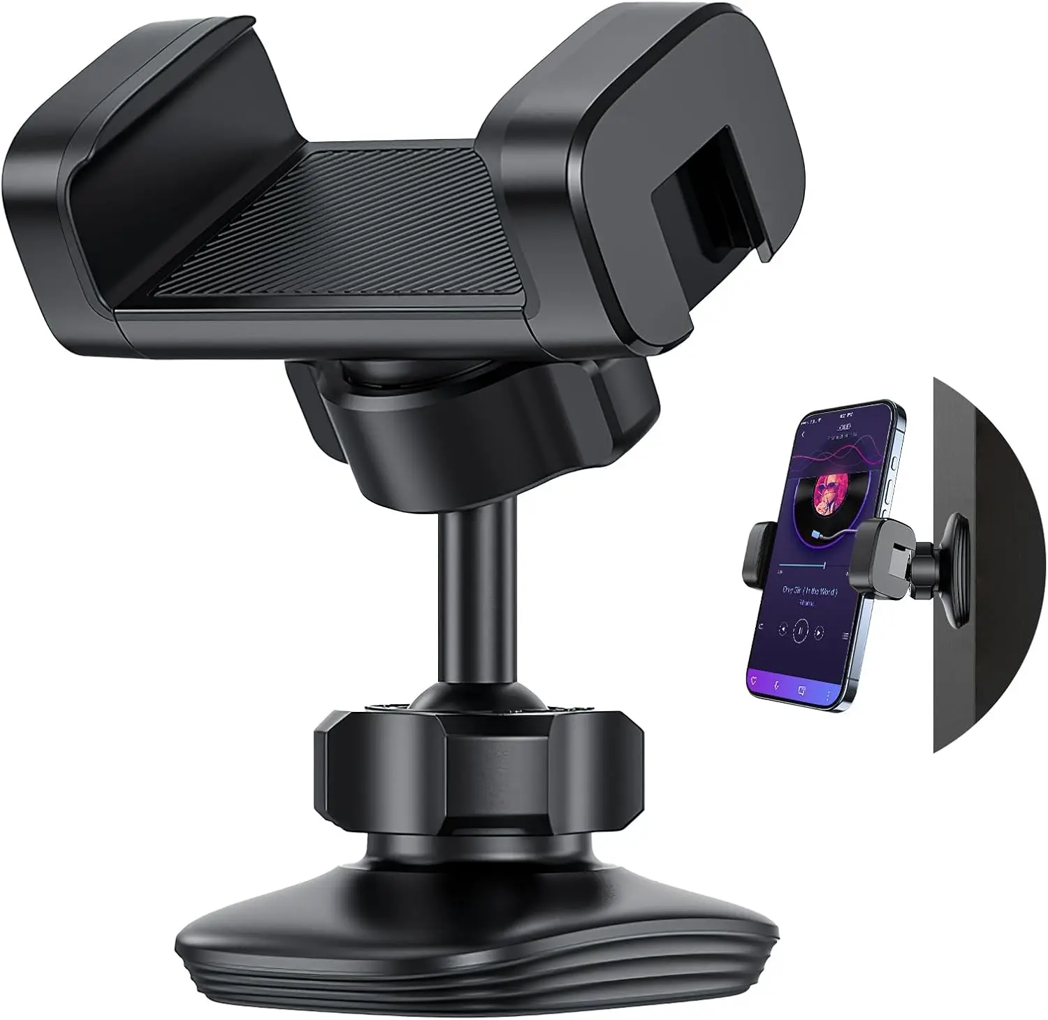 Magnetic Phone Holder for Gym, 360° Adjustable Strong Magnet Base Mount, Universal Magnetic Phone Mount for Workout Recording on All Smartphones
