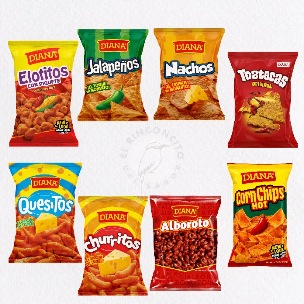 Boquitas Diana Snack Mix – 3-Pack Variety of Latin Chips & Crunchy Snacks Corn Crispy