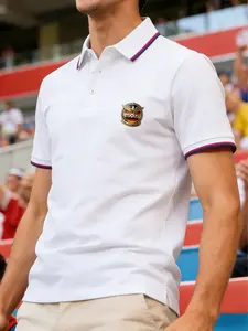 2026 Germany Football Polo Shirt Short Sleeve, Fan Support Wear, Graphic Print, Suitable for Match Gatherings, Daily Training