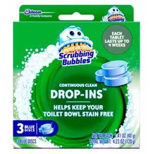 Scrubbing Bubbles 70480 3 Pack - 3.4 oz. Blue- Vanish Drop In