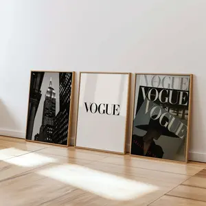 Vogue Fashion Print Set: NYC Black and White Gallery Wall