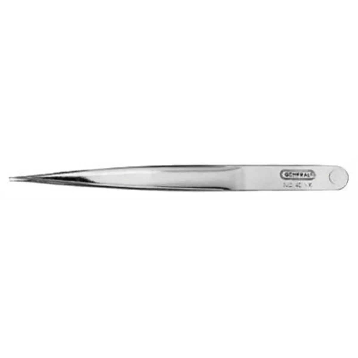 General Tools 401XX Series Precision Steel Tweezer - Hand Tools, 4.5" Long, 0.04 lbs, 2.18x2.75x0.04 In Dimensions, Strong Sharp Pointed End, All Seasons Office Stationery School Supplies