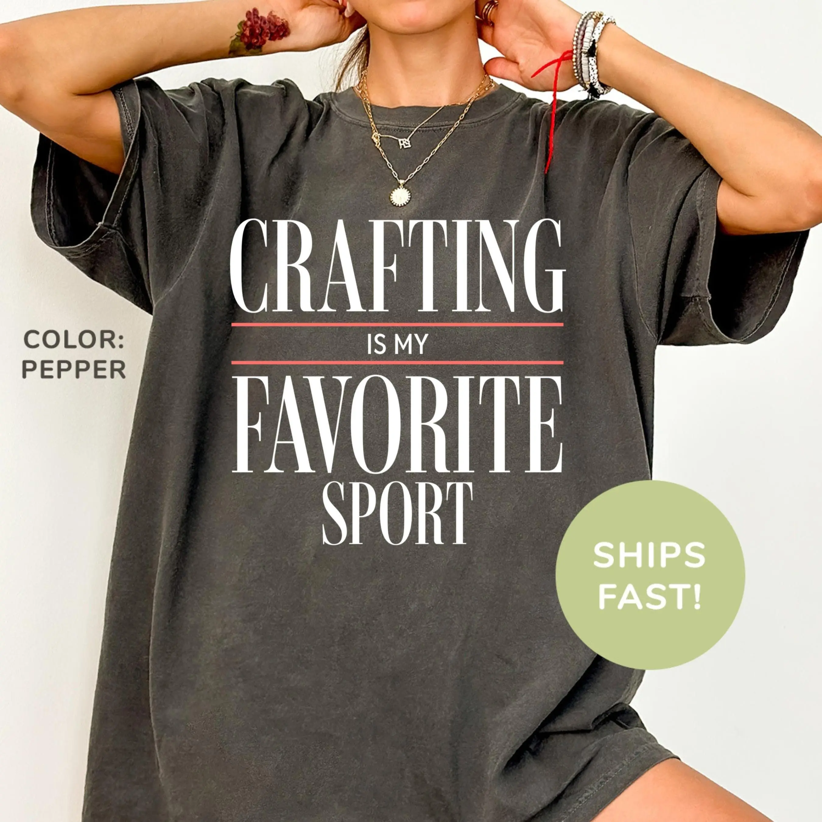 Comfort Colors Crafting Is My Favorite Sport Shirt, Crafting Shirt, Craft Lover Shirt, Crafter Shirt, Shirt for Crafting, Gift for Crafters