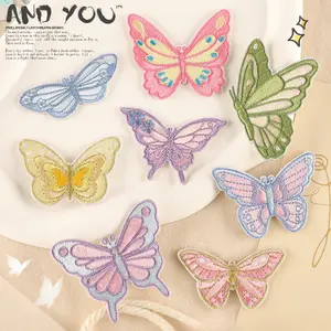 10pcs Colorful Embroidered Patches DIY for Clothes Hats Bags, Vintage Sew-on Badges for Repair or Decoration