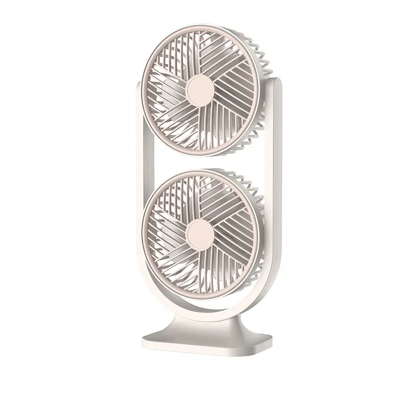 Dual-head fan beige