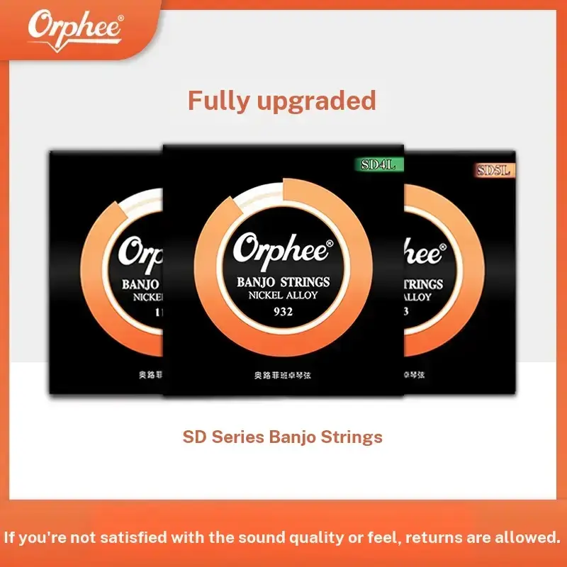 Orphee Sd4l Banjo Strings Nickel Alloy Wound, Durable & High-Quality Musical Instrument Accessories, Perfect for Professional Musicians