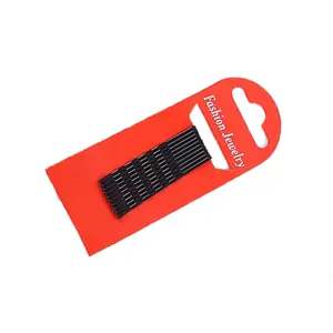 10 Pcs Bobby Pins Black, Black Hair Pins for Women Girls and Kids, Invisible Wave Hair clips Bulk with Storage box, Pain-Free Hairpins