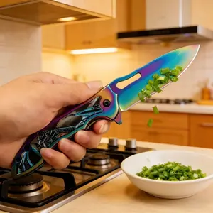 Colorful Titanium Multi-Use Folding Knife