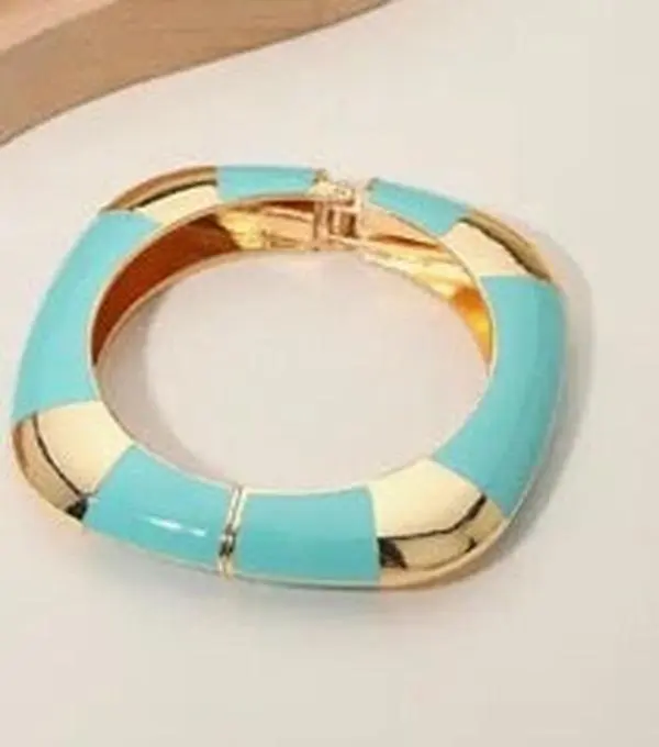 Turquoise Squared bangle
