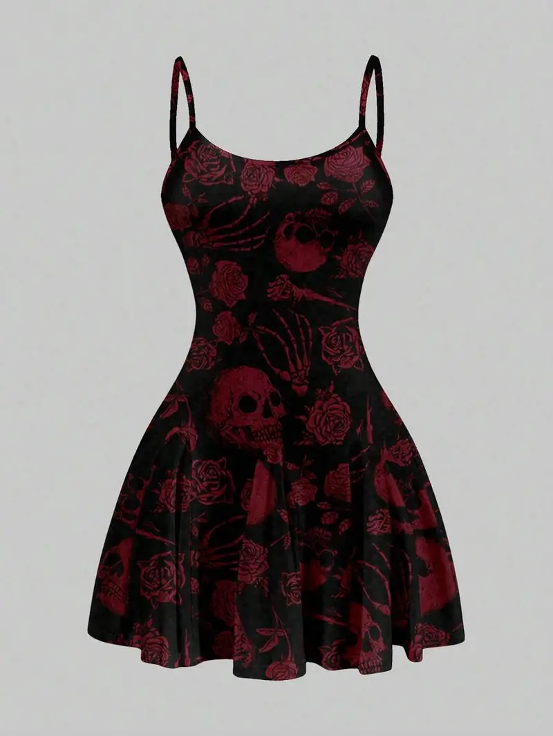 black bodycon dress petite Skeleton Girl Dress