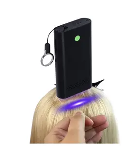V Light Hair Extension Machine - , Rechargeable Portable Extension Lamp with 6Pcs 395nm LED Beads, Hair Extensions Tool, Fast Curing Wig