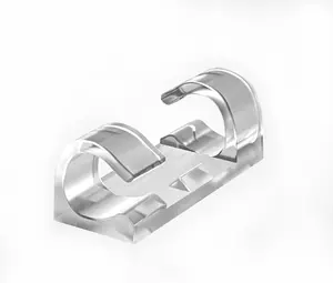 Cable Clips with Strong Self-Adhesive Pads - Set of 20 Transparent Wires for Cords and Wires Organization, No Tools Required