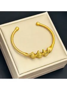 Adjustable Wave Spring Titanium Steel Bracelet for Men Women Fashion Hypoallergenic Jewelry Gift