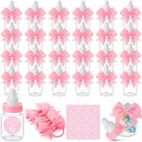 Pink Baby Bottles with Bow