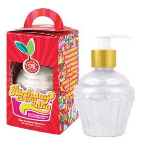 Birthday Everyday Party Cake Scented Holo-iridescent Glitter Body Gel 6 oz.
