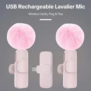 Pro Wireless Lav Mic - USB-C Rechargeable Omnidirectional Microphone, Plug & Play for Laptop/Phone, Mini Clip-on for Teaching, Podcasts, Interviews