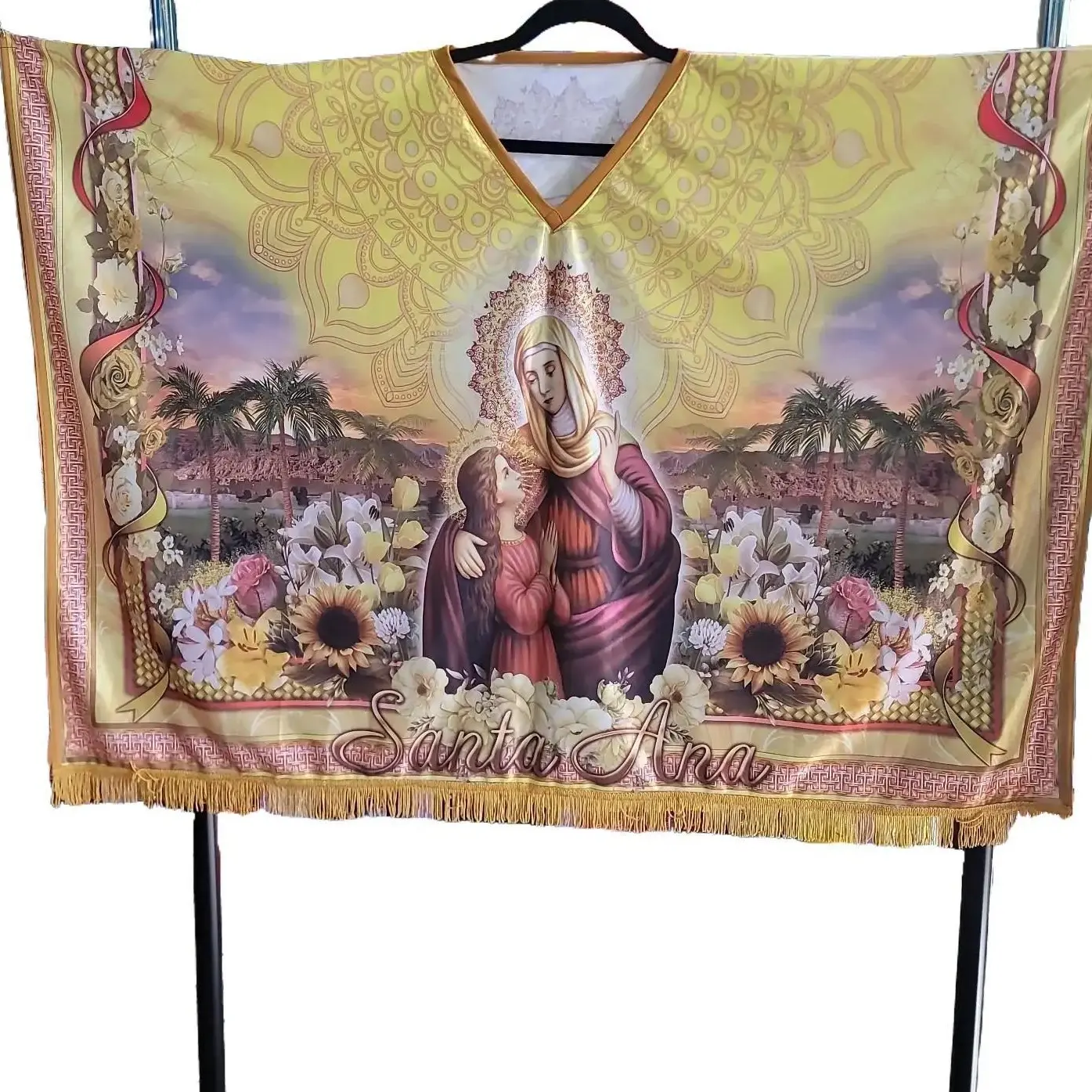 Saint Ana Sacred Poncho/Shawl - Spiritual Protection & Comfort