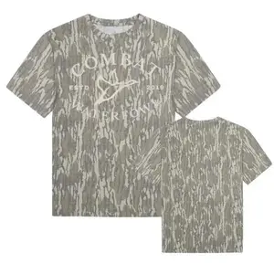 Badge Logo Treestand Bottomland Camo Shirt, 3D Hunting Graphic Tee, Outdoor Gift For Him