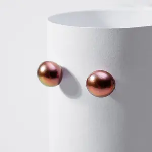 LYE023-ZJ 12-13mm Pearl earrings Fresh water pearls for birthday/anniversary/holiday /retirement/ graduation presents