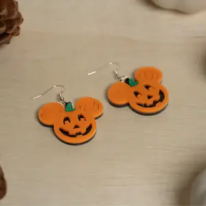 Mickey Pumpkin Earrings | Spooky Halloween Magic for Your Ears