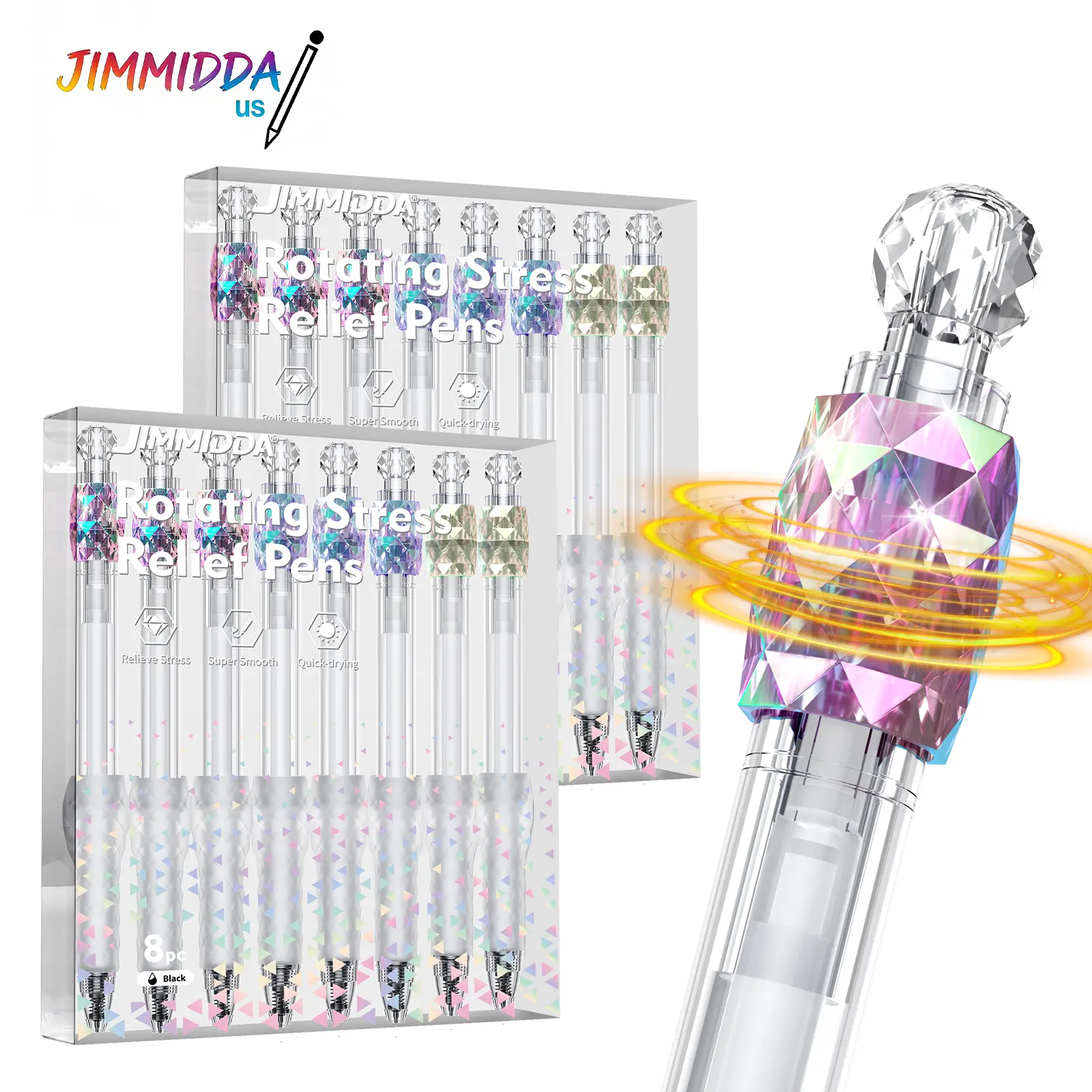 16Pcs Fidget Spinner Gel Pens