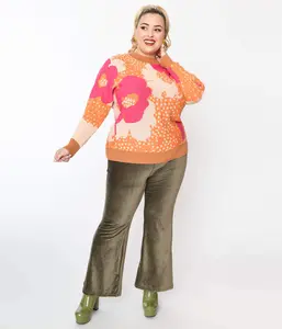 Olive Green Corduroy Knit Pants