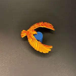 Flying Bird Toy Balancing - Orange Parrot Design for Kids