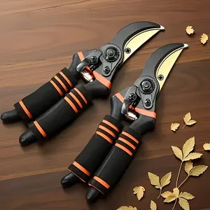 Titanium Alloy Pruning Shears, Ultra Sharp 8.5 Inch Blade, Non-Slip Handle, Locking Mechanism, Gardening Tool for Trees, Roses, Shrubs