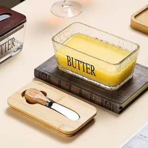 Ceramic Luxury Large Butter Dish - Countertop Keeper with Lid, Knife, High-Quality Silicone Sealing, and Easy-Clean Design - Perfect Kitchen Gift for Butter Lovers