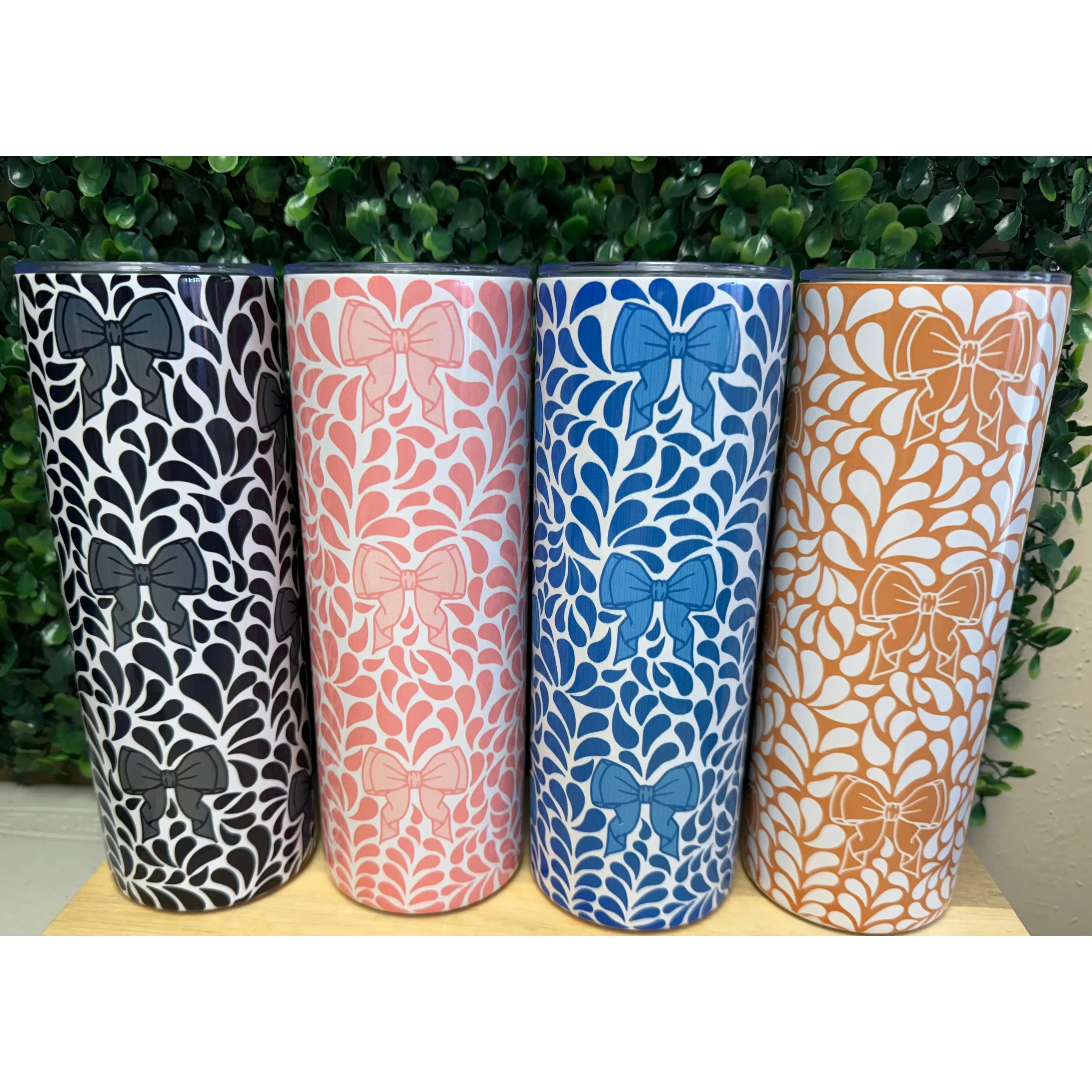 Coquette Talavera Bows Stainless Steel Tumbler