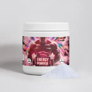 Pre-workout Energy Powder (Cotton Candy) - Sugar-Free Energy Supplement for Fitness Enthusiasts and Professionals Sport fitness fuel